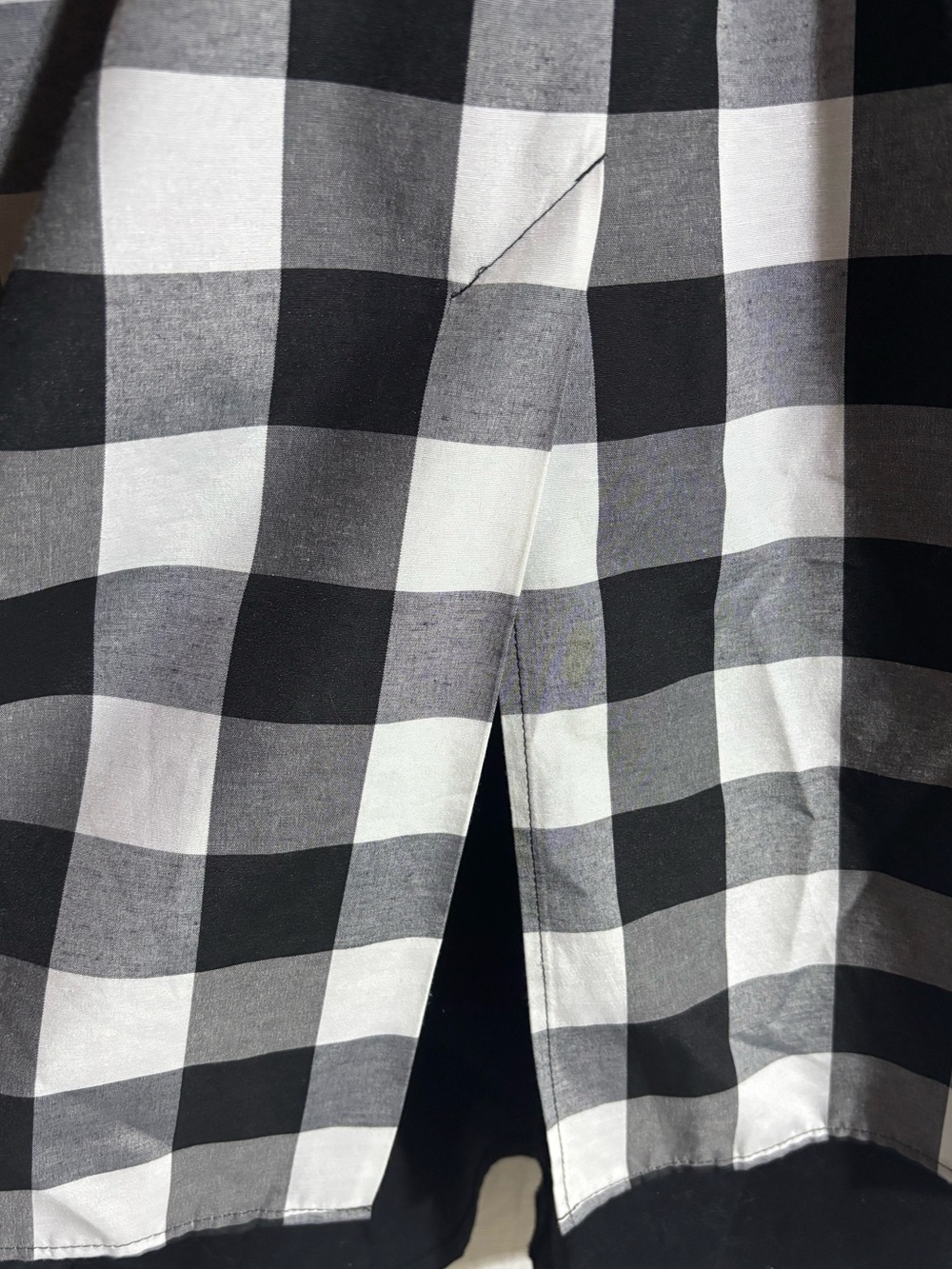 Metamorphoza Black Sleeveless Dress with Black & White Check Panel - Picture 5 of 5